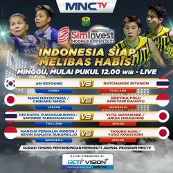 Live di MNCTV, Marcus/Kevin dan Greysia Polii/Apriyani Rahayu di Final Indonesia Open 2021