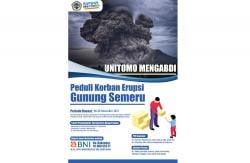 Unitomo Galang Donasi Untuk Korban Letusan Gunung Semeru, Ini Kontak Panitia