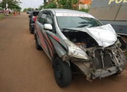 Mobil Latih Mengemudi Picu Tabrakan Beruntun  di Depan Taman Kota Serpong