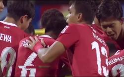 Babak Pertama Berakhir, Timnas Indonesia vs Singapura Imbang 1 - 1