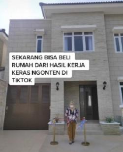 Berawal Iseng Bermain TikTok, Kini Wanita Cantik ini Dapat Membeli Rumah Idamanya!