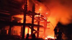 Sport Hall Pemkab Bangka Barat Terbakar