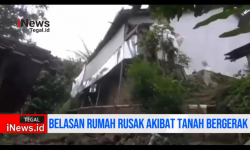 Video Belasan Rumah Rusak, Akibat Tanah Bergerak