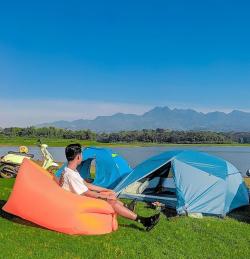 Menikmati Gagahnya Gunung Muria dari Waduk Seloromo Gembong