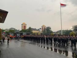 Update Gempa Bayah, Dirsamapta Polda Banten Gelar Apel Kesiapsiagaan