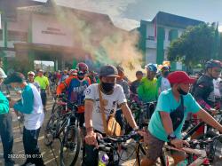 Kampus INISNU dan Akper NU Temanggung Diserbu Ribuan Gowes Mania