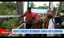 Video Bupati Brebes Resmikan Jembatan Plompong