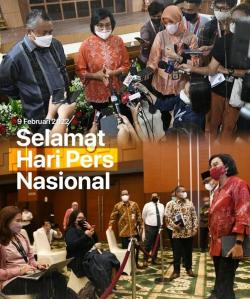 Hari Pers Nasional, Sri Mulyani: Media Tanggung Jawab Menyajikan Berita Sesuai Fakta