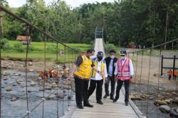 Jembatan Tanjung Lontar OKU Diresmikan, Warga Bahagia