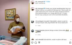 Gubsu Edy Rahmayadi Gendong Cucu Pertama: Saya Sangat Bahagia