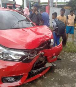 Adu Banteng Brio VS Vario, Keduanya Ringsek