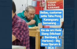 Viral! Michael Bambang Hartono Orang Terkaya RI Makan Tahu Pong, Netizen: Asli Orang Kaya Ya Gini