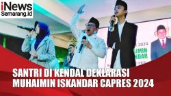 VIDEO Santri di Kendal Deklarasi Muhaimin Capres 2024 dengan Iringan Shalawat