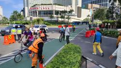 Makin Ramai! Jalur Sepeda di Sudirman-Thamrin Ditambah saat Weekend