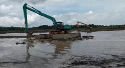 Jadi Lumbung Pangan di Babel, Sistem Pengairan Sawah Desa Rias Terus Dibenahi