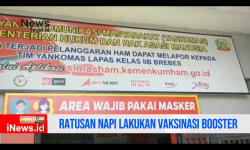 Video Ratusan Napi Brebes Lakukan Vaksinasi Booster