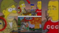 Viral Foto Palsu 'The Simpsons' Bertema Perang Rusia Vs Ukraina Beredar di Medsos