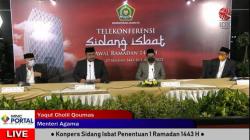 Resmi! Pemerintah Tetapkan 1 Ramadhan 1443 H Jatuh pada Minggu 3 April 2022