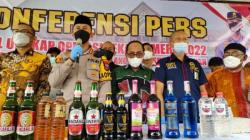 Ratusan Minuman Keras Disita Polres Situbondo, Ini Jenisnya