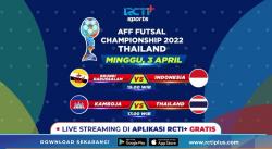 Link Live Streaming Piala AFF Futsal 2022 Hari Ini, Indonesia vs Brunei