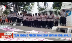 Video Unjukrasa Mahasiswa Tolak Presiden 3 Periode Berlangsung Ricuh