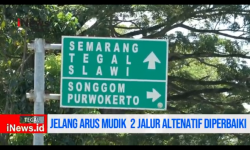 Video Jalur Alternatif Pantura Brebes yang Rusak Mulai Diperbaiki