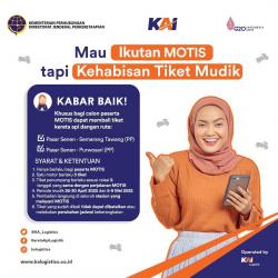 KAI Siapkan Angkutan Motor Gratis Sekaligus Tiket Angkutan Lebaran Khusus Peserta Motis