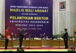 Prof Jamaluddin Jompa Resmi Jabat Rektor Unhas