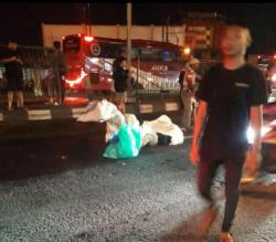 Coba Salip Truk, Pengendara Tewas Terlindas di Jalan Susukan Arjawinangun Cirebon