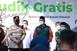 Bupati Sidoarjo Berangkatkan 20 Bus Mudik Gratis