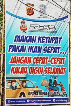 Intip Baliho Unik dan Kreatif di Jalur Mudik Kota Cirebon