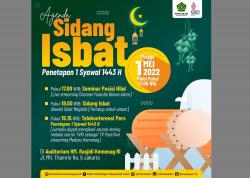 Inilah Link Live Streaming Sidang Isbat Penetapan 1 Syawal 1443 H