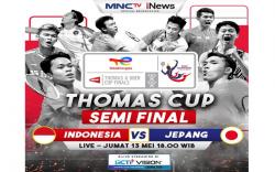 Semifinal Piala Thomas dan Uber 2022, Saksikan Live Streaming di iNews dan MNC TV