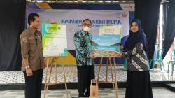 Peringati Hari Seni Rupa Sedunia Dan Hardiknas, Siswa SMAN 3 Gelar Pameran di Pantai Kelapa Tuban