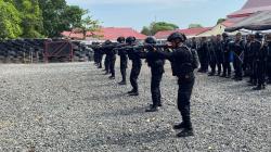 Asah Kemampuan, Detasemen Gegana Brimob Kalteng Gelar Latihan Penanggulangan Teror