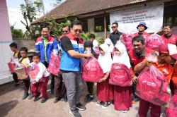 Rasa Terima Kasih Anak-anak Penyintas Erupsi Gunung Semeru kepada Pertamina Cilacap