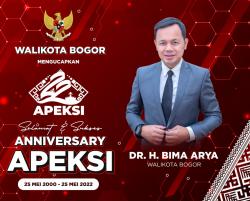 Hari ini APEKSI Genap 22 Tahun, Wali Kota Bogor Bima Arya Kirim Ucapan Selamat