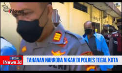 Video Mengharukan, Terjerat Kasus Narkoba Pasangan Sejoli Nikah di Kantor Polisi