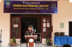 Kejari Abdya Launching Rumah Restorative Justice