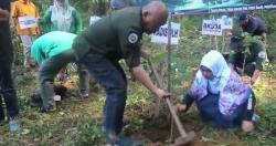 Hari Lingkungan Hidup Sedunia, DLH Kab. Bogor Tanam Ratusan Pohon di Lokasi Lahan Krisis Bencana