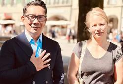 Ridwan Kamil Bertemu Geraldine Beldi, Warga Swiss yang Menemukan Jasad Eril