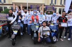 Polres Lhokseumawe Gelar Kontes Vespa