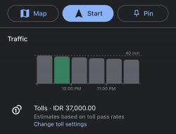 Keren! Sekarang Google Maps ada Tarif Biaya Tol, Simak Caranya