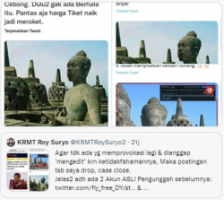 Polri Usut Pembuat Meme Stupa Borobudur Mirip Jokowi