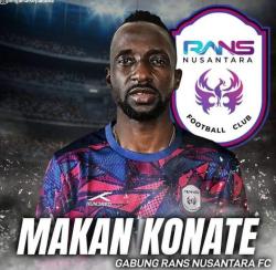 Didepak Persija, Makan Konate Berlabuh di Rans Nusantara FC