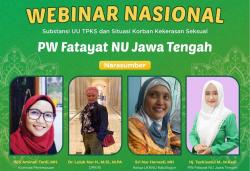 UU Tindak Pidana Kekerasan Seksual Disahkan, PW Fatayat NU Jateng Sebut Perlu Kawal Implementasinya