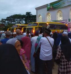 Suasana Haru Iringi Pelepasan 63 Jamaah Calon Haji Barito Utara