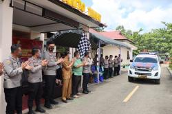 Jelang HUT Bhayangkara Ke 76, Polres Barito Timur Gelar Bansos kepada Warga Beresiko Stunting