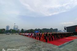 Upacara, HUT DKI Dilengkapi Pembacaan Sejarah Ibu Kota dan Seni Visual Pasir: Menarik!