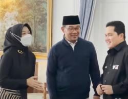 Erick Thohir Temui Ridwan Kamil, Senang Lihat Senyum dan Tawa Kang Emil dan Teh Atalia